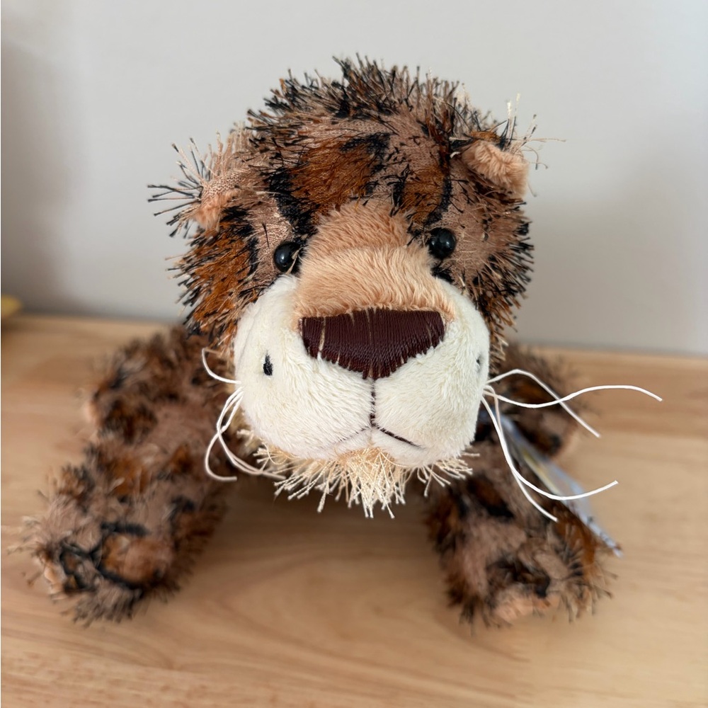Plush Leopard Stuffed Animal - Brown & Cream